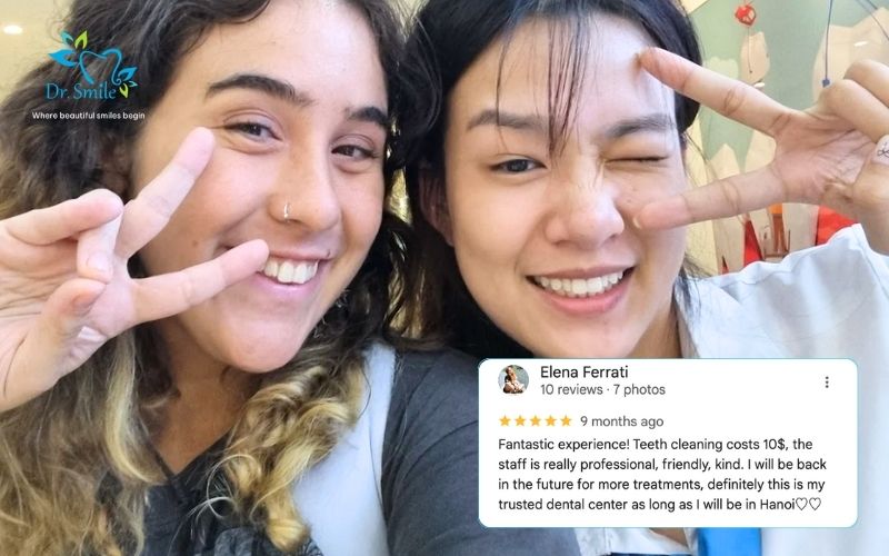 Positive Google Maps review for Dr.Smile